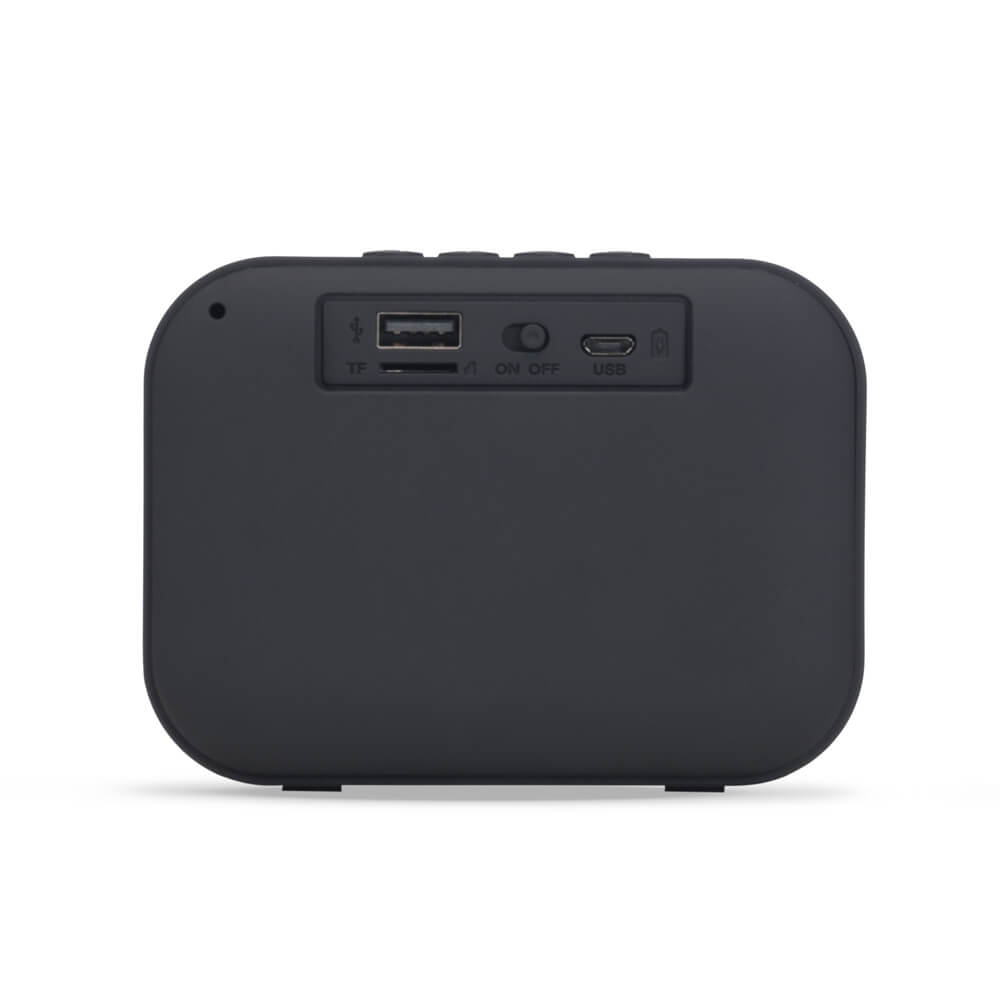 CX DE SOM BLUETOOTH EMBORRACHADA SPX-02070-PRE NA COR PRETO - Imagem 2