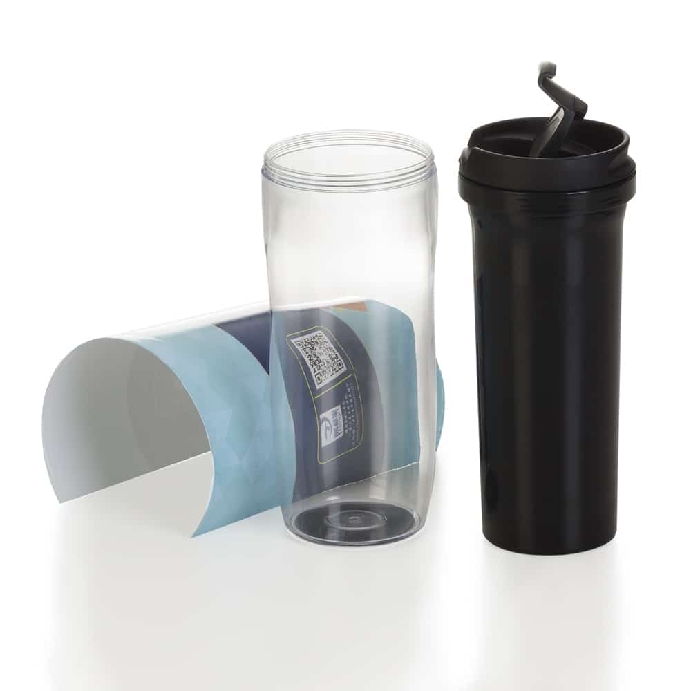 COPO PORTA FOTO C/ TAMPA 350ML SPX-12777-PRE NA COR BRANCO - Imagem 3