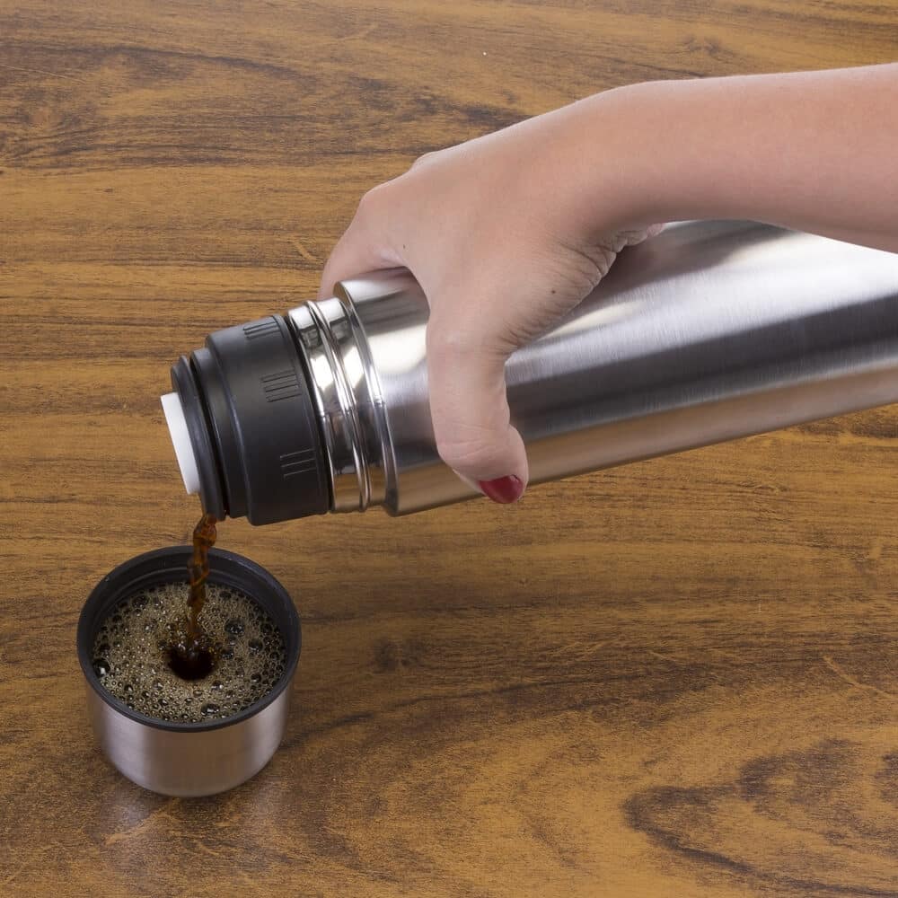 GARRAFA TÉRMICA 1L C/ CAPA SPX-04078-INO NA COR PRATA - Imagem 5