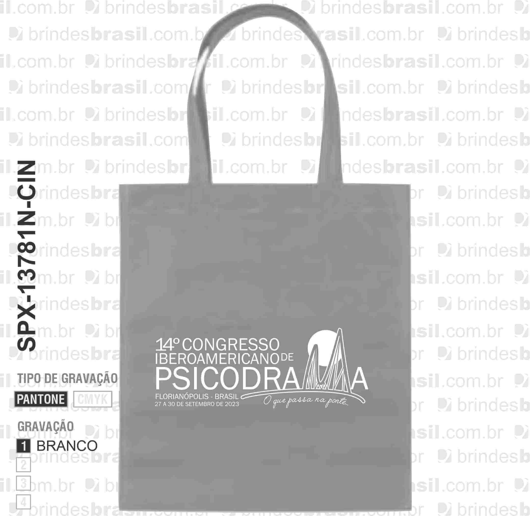 SACOLA DE TNT SPX-13781N-CIN NA COR PRATA - Imagem 2