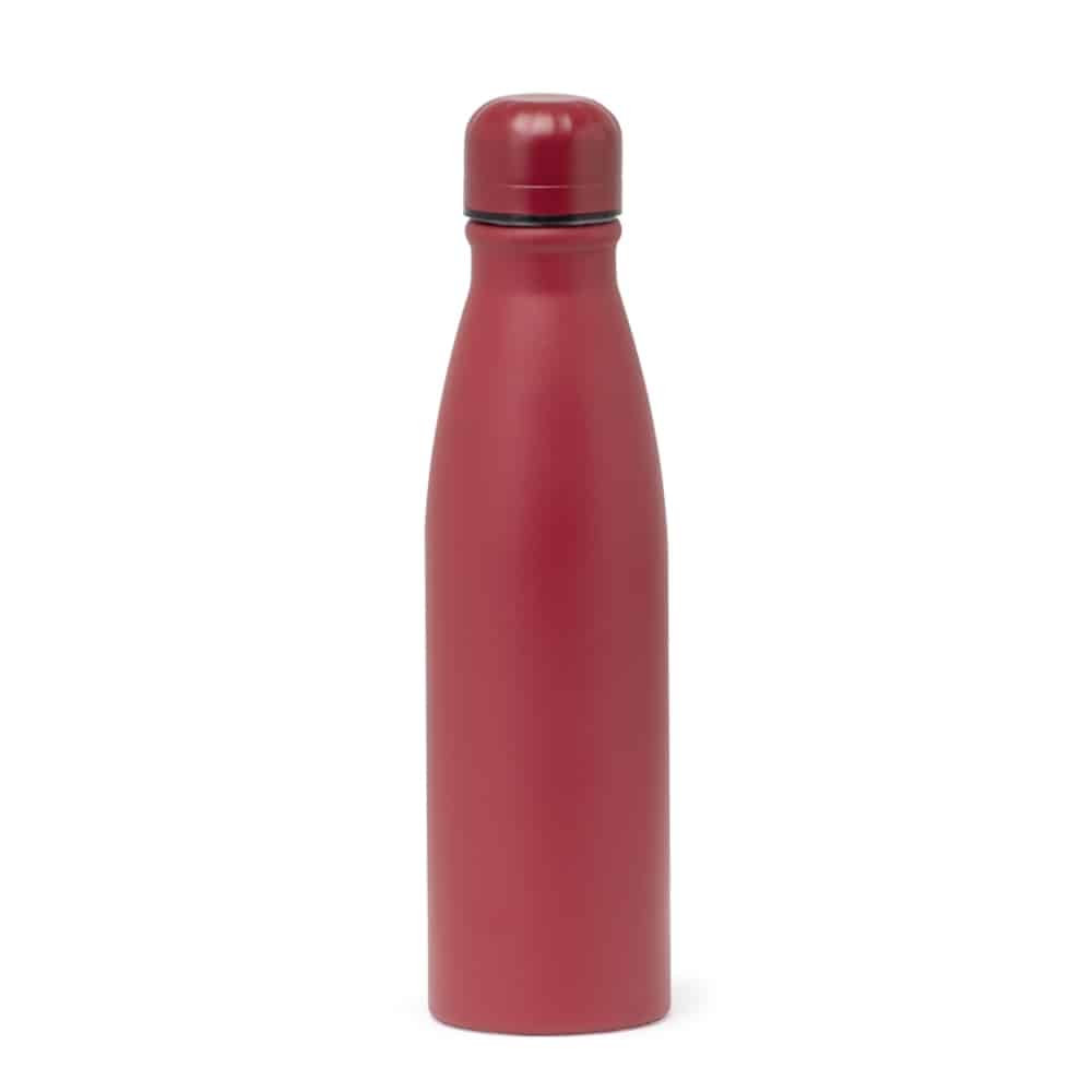 GARRAFA LISA FOSCA ALUMINIO 600ML SPX-14880-VM NA COR VERMELHO