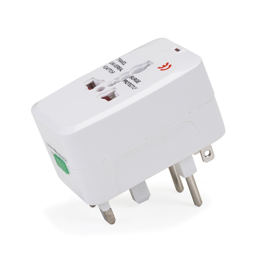 ADAPTADOR DE TOMADA UNIVERSAL QUADRADO  SPX-12628-BCO NA COR BRANCO