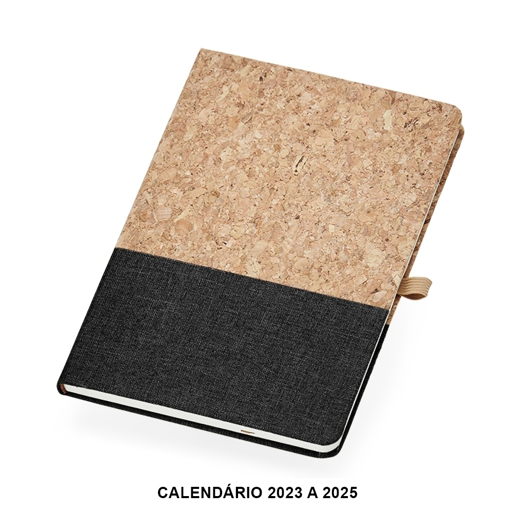 CADERNETA A5 CORTIÇA SPX-18112-PRE NA COR BEGE