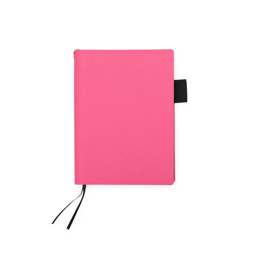 CADERNO EM COURO SINTÉTICO SPX-18899-RSE NA COR ROSA