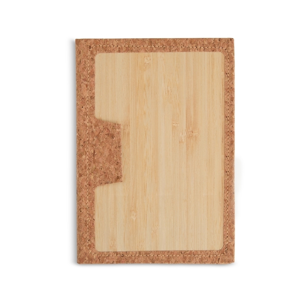 CADERNETA EM BAMBU SPX-18759-BMB NA COR BAMBU