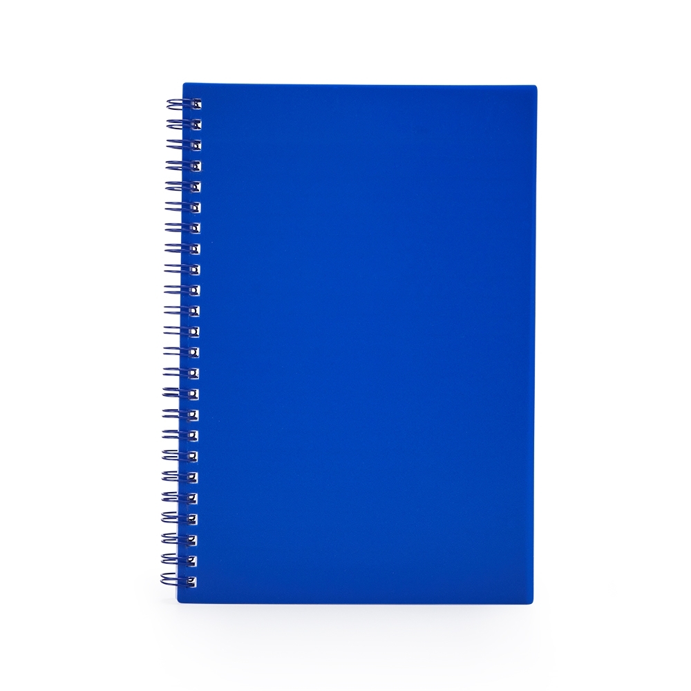 CADERNO A5 PLÁSTICO SPX-05071-AZU NA COR AZUL