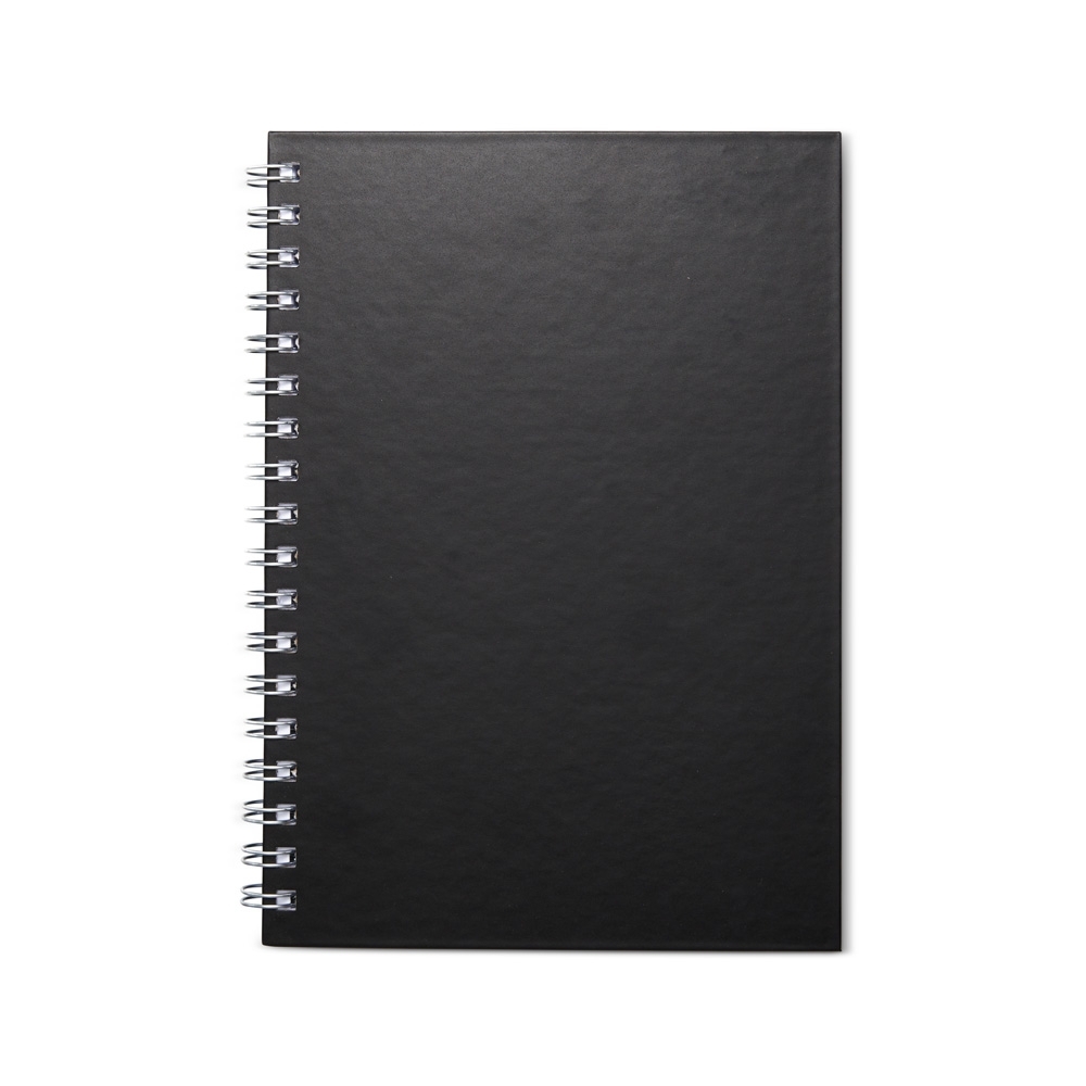 CADERNO PERCALUX EMBORRACHADO SPX-14209B-PRE NA COR PRETO