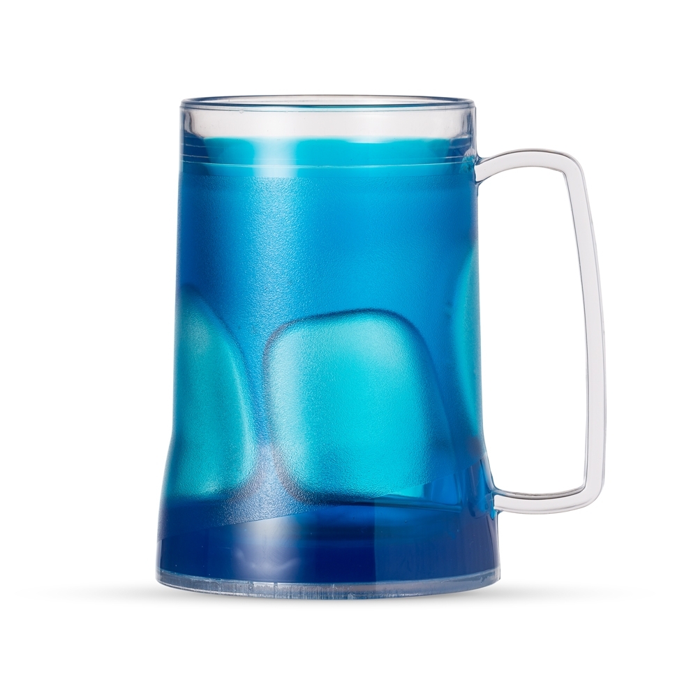 CANECA ACRÍLICA C/ GEL SPX-12508-AZU NA COR AZUL
