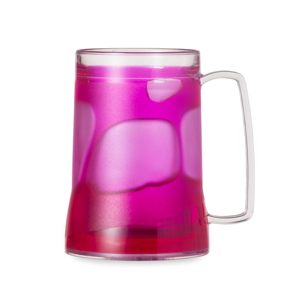 CANECA ACRÍLICA C/ GEL SPX-12508-ROS NA COR ROSA
