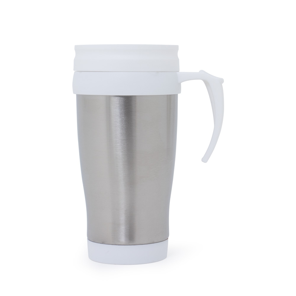 CANECA INOX 400ML SPX-03889B-INO/BCO NA COR INOX