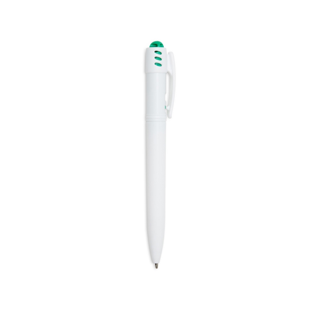 CANETA PLASTICA SPX-1089C-BCO/VD NA COR BRANCO