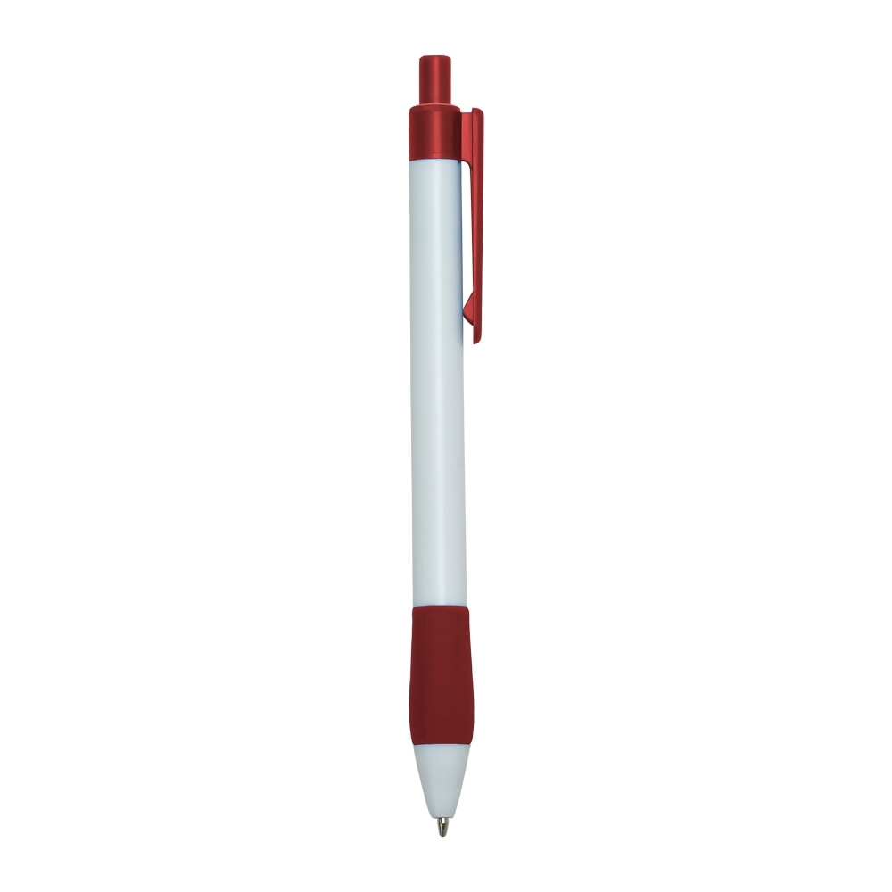 CANETA PLÁSTICA SPX-01096-BCO/VM NA COR VERMELHO