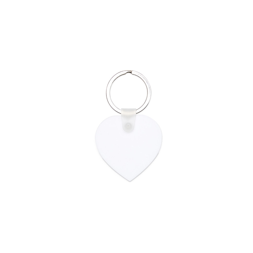 CHAVEIRO CORAÇÃO EM ACRÍLICO SPX-18728-BCO NA COR BRANCO