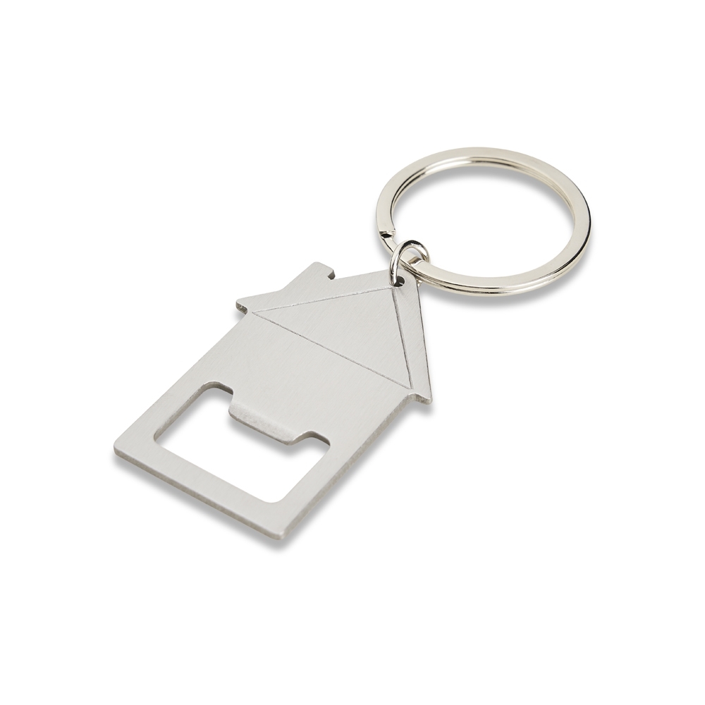 CHAVEIRO ABRIDOR FORMATO CASA SPX-18691-PRA NA COR PRATA