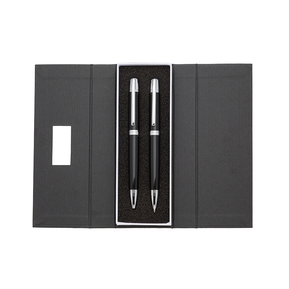 CONJUNTO CANETA E LAPISEIRA SPX-181PAR-PRE NA COR PRETO