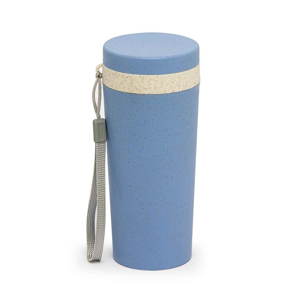 COPO FIBRA DE BAMBU 350ML SPX-03006-AZU NA COR AZUL