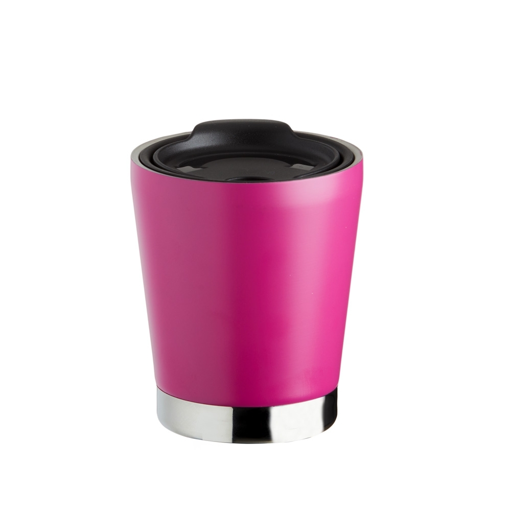 COPO INOX PAREDE DUPLA 300ML SPX-18722-RSE NA COR ROSA
