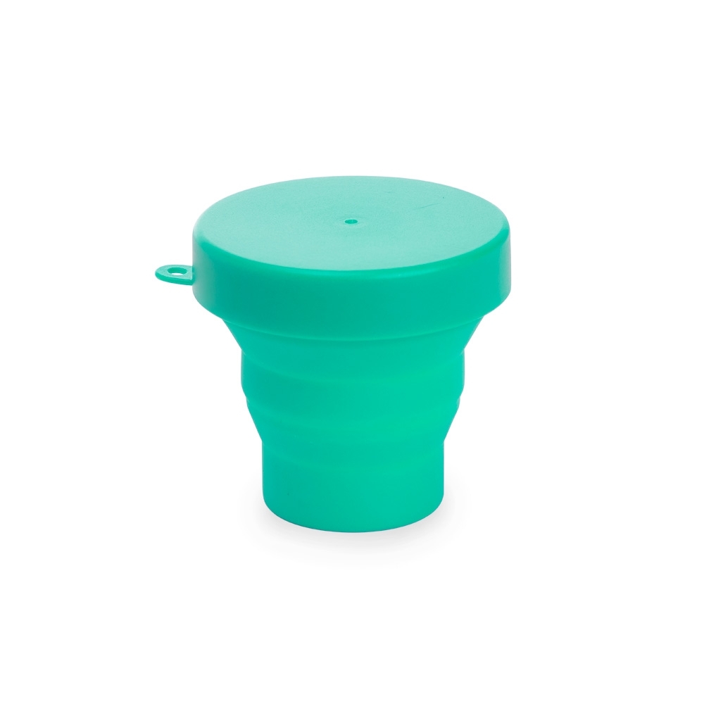 COPO RETRÁTIL DE SILICONE 150ML SPX-18636-TUR NA COR AZUL