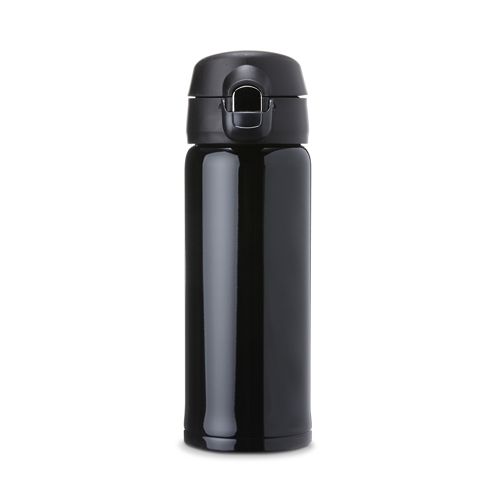 GARRAFA TÉRMICA INOX 400ML SPX-18715-PRE NA COR PRETO
