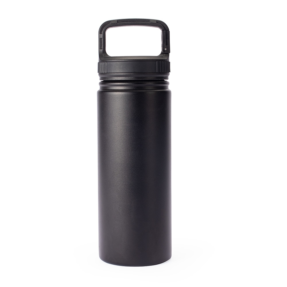 GARRAFA TÉRMICA COM ALÇA PRESILHA 500ML SPX-15237-PRE NA COR PRETO