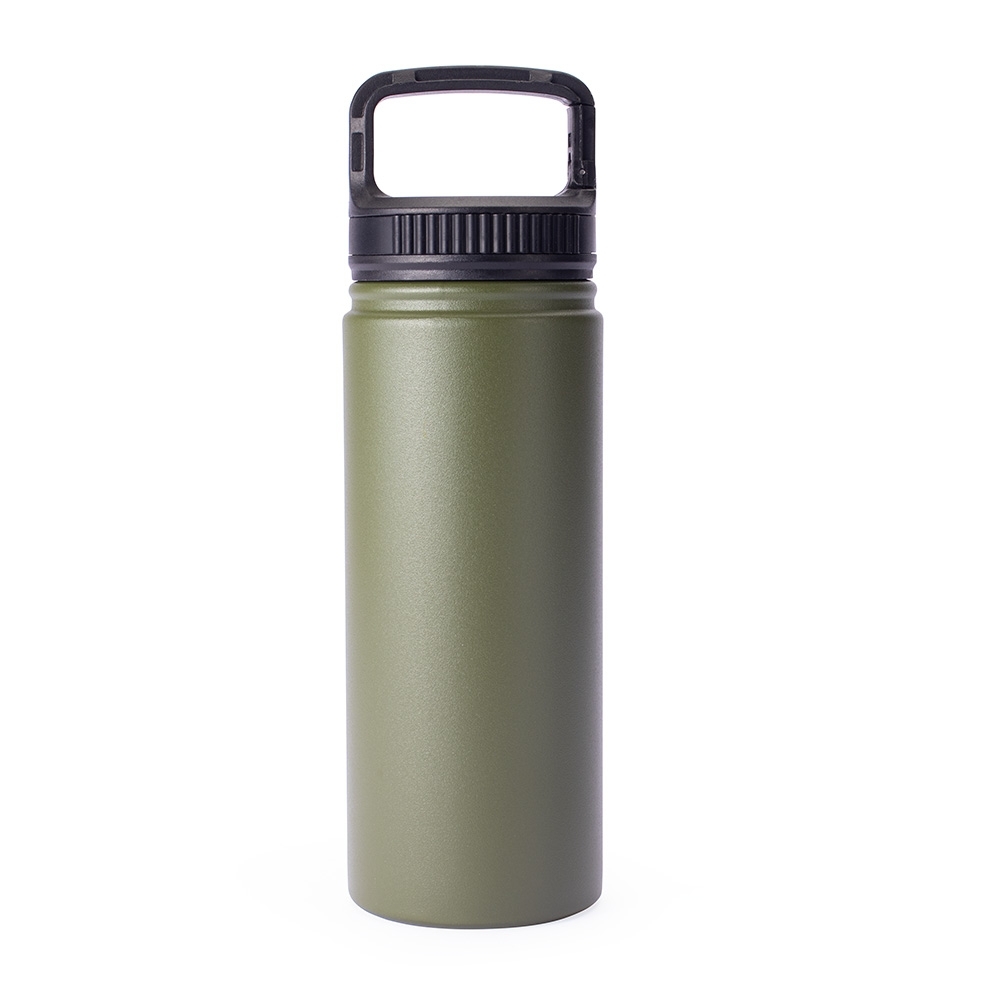GARRAFA TÉRMICA COM ALÇA PRESILHA 500ML SPX-15237-VD NA COR VERDE