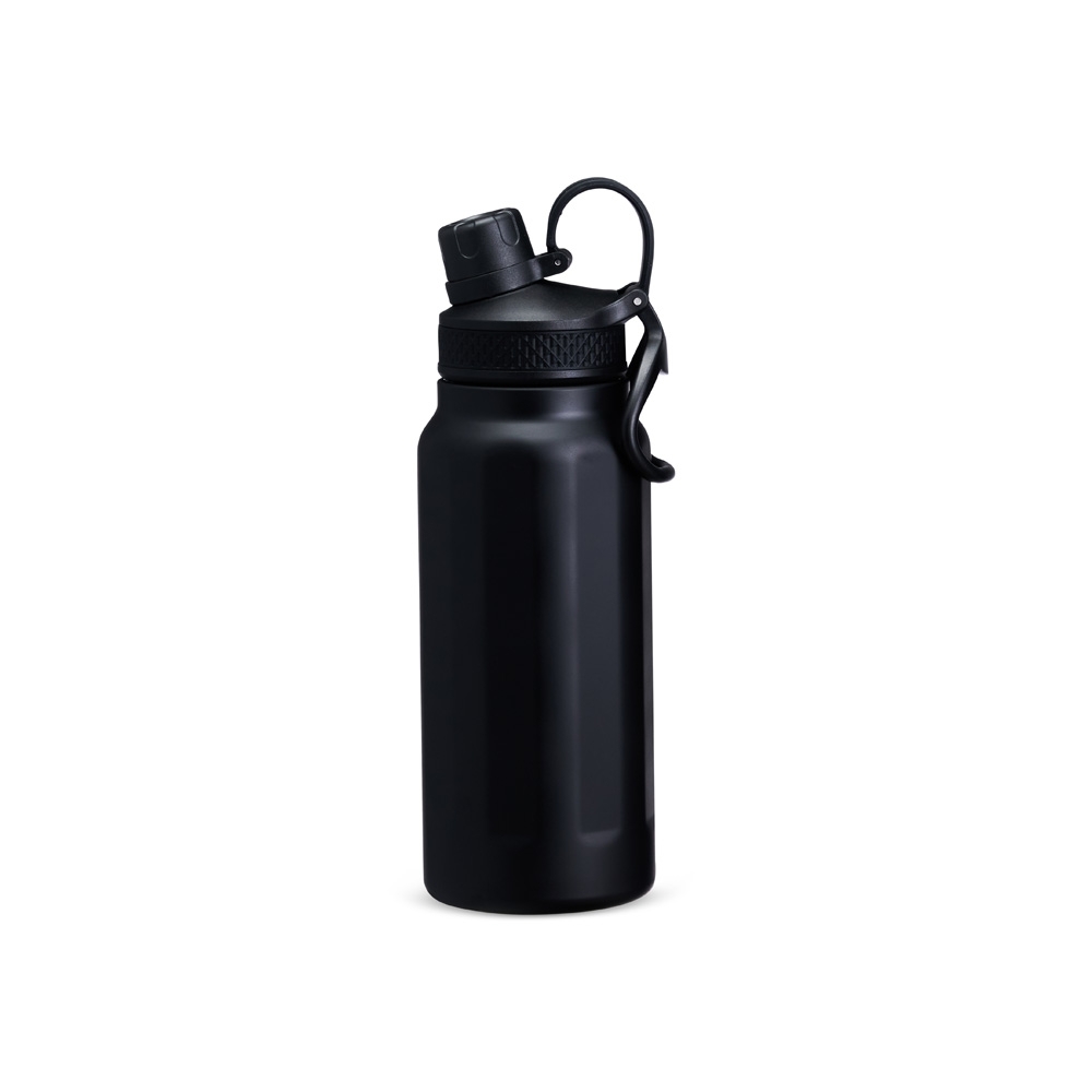 GARRAFA TÉRMICA COM ALÇA 750ML SPX-18903-PRE NA COR PRETO