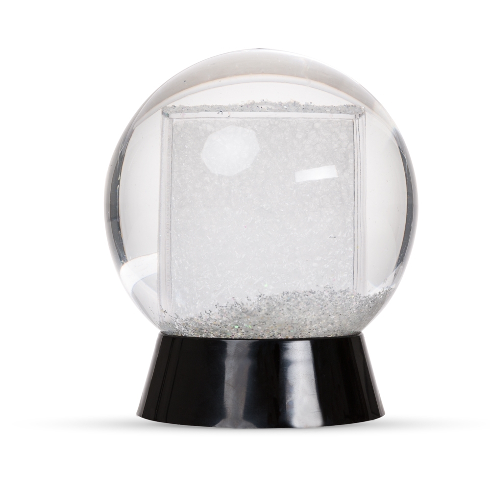 GLOBO DE NEVE EM PLÁSTICO  SPX-13823-PRE NA COR BRANCO