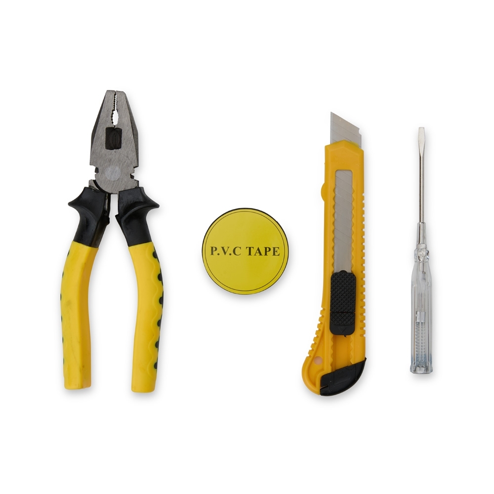 KIT FERRAMENTAS 4 PEÇAS SPX-08401-AMA NA COR AMARELO