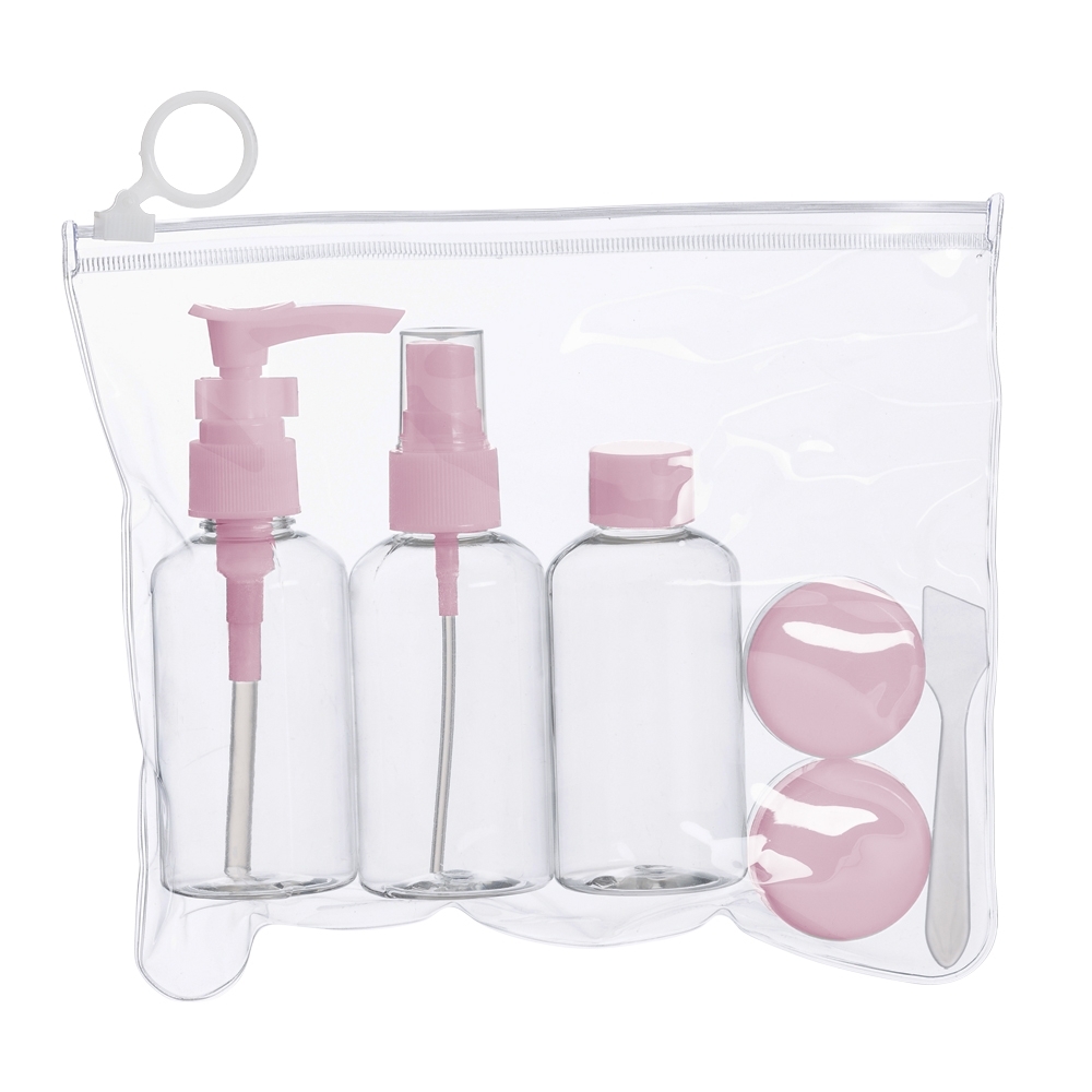 KIT VIAGEM 6PÇS SPX-18536-ROS NA COR ROSA