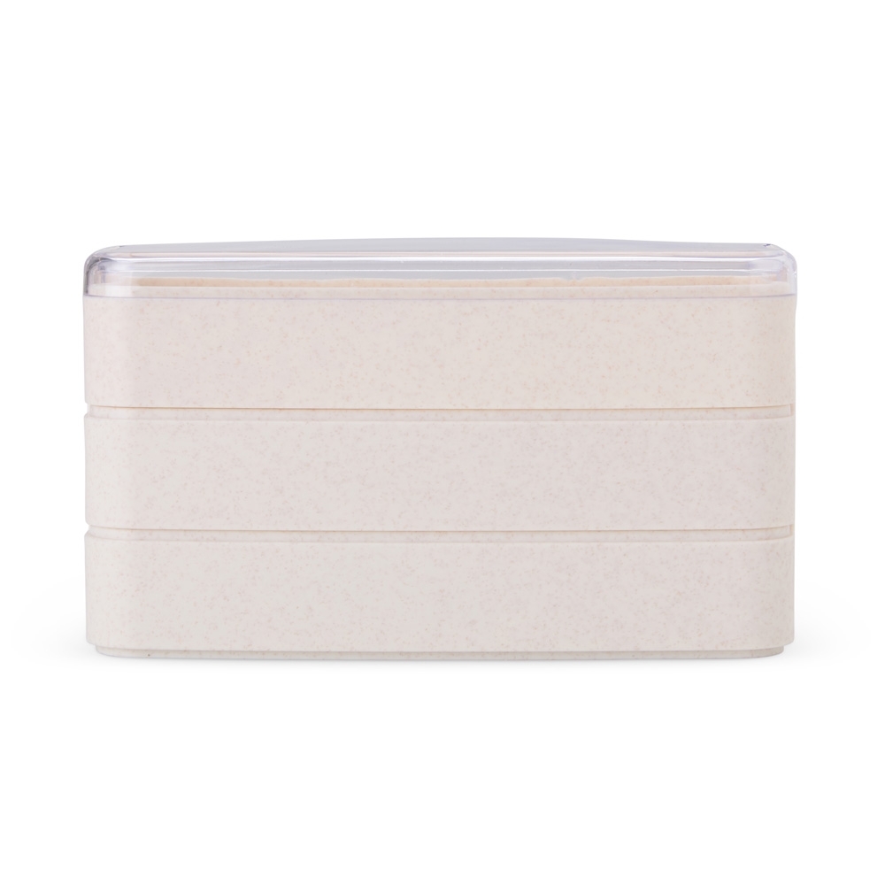 MARMITA PALHA DE TRIGO 3 DIV. SPX-18856-BEG NA COR BEGE