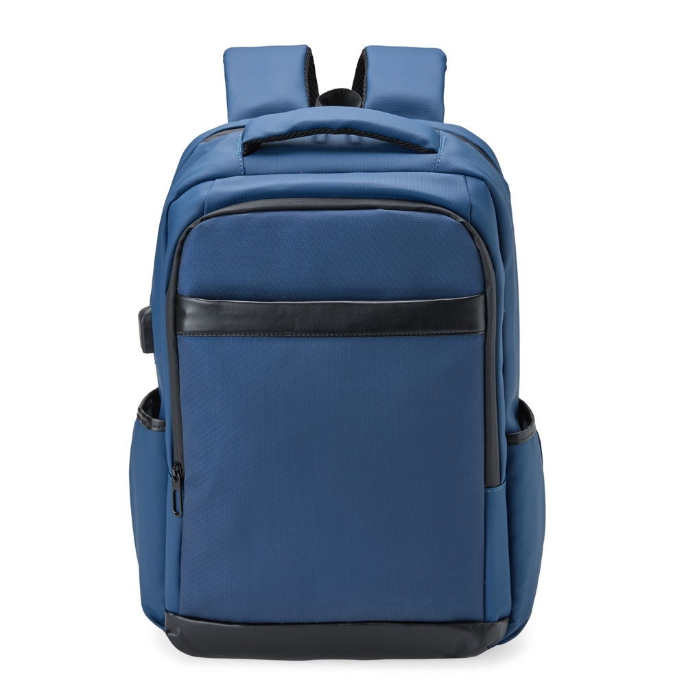 MOCHILA COURO SINTÉTICO USB 26L SPX-08172-AZU NA COR AZUL