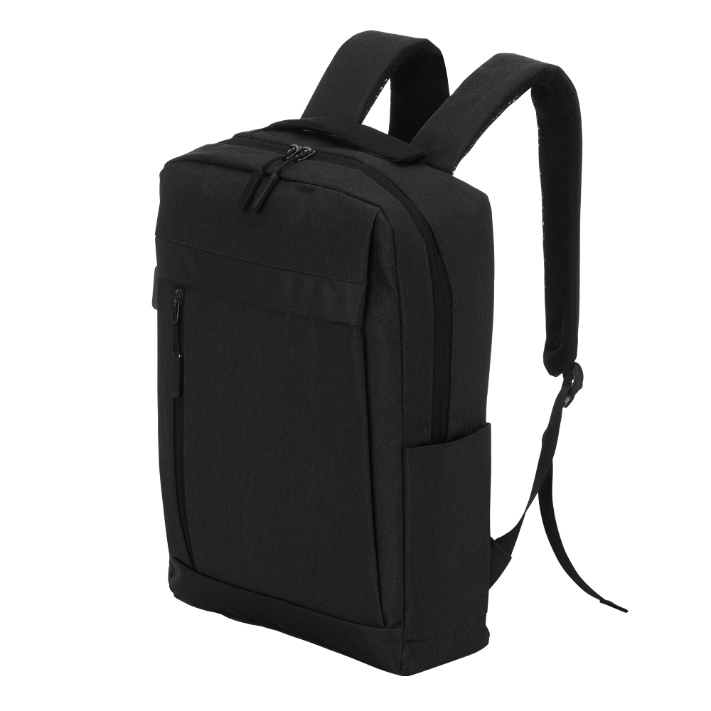 MOCHILA DE NYLON USB 20L SPX-01325-PRE NA COR PRETO