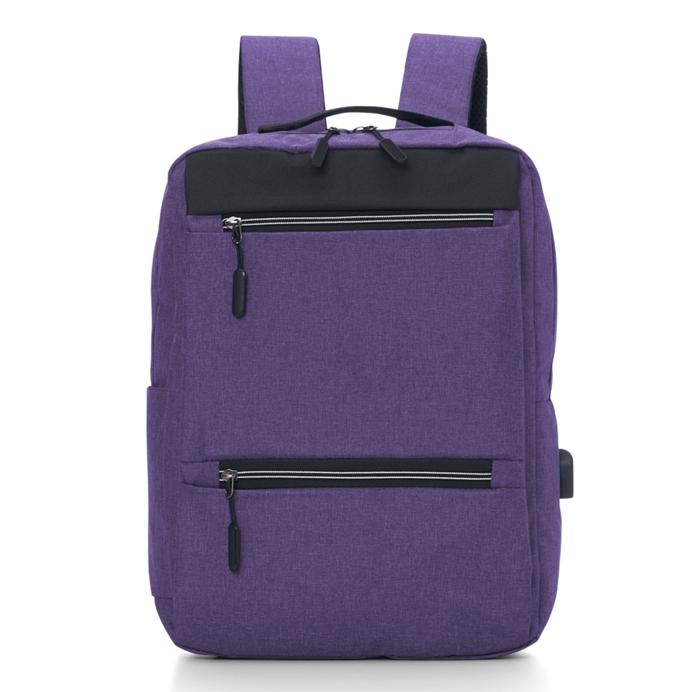 MOCHILA DE NYLON USB 21L SPX-01326-ROX NA COR ROXO