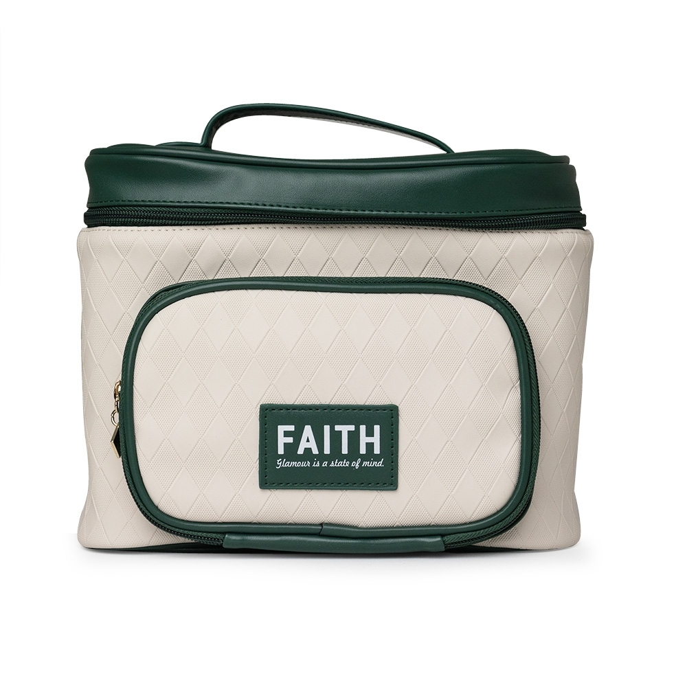 NÉCESSAIRE EM COURO SINTÉTICO SPX-E@18756-VD NA COR VERDE