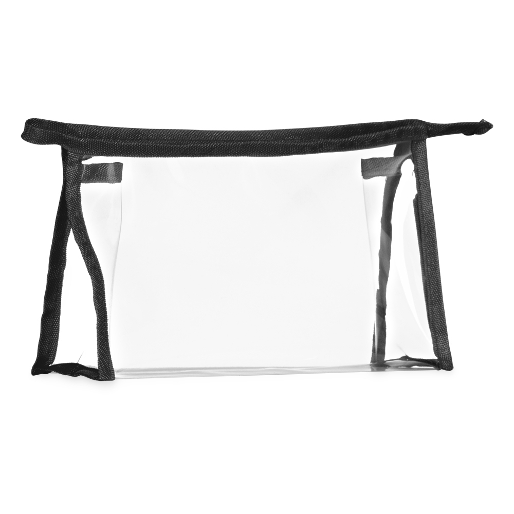 NECESSAIRE PLÁSTICA SPX-02092-PRE/TRA NA COR PRETO