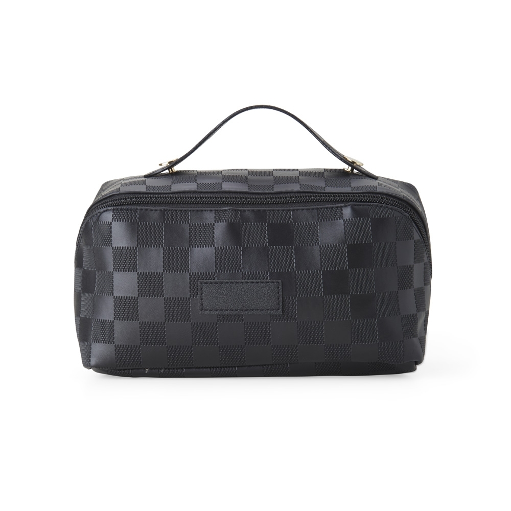 NÉCESSAIRE DE COURO SINTÉTICO SPX-02405-PRE NA COR PRETO