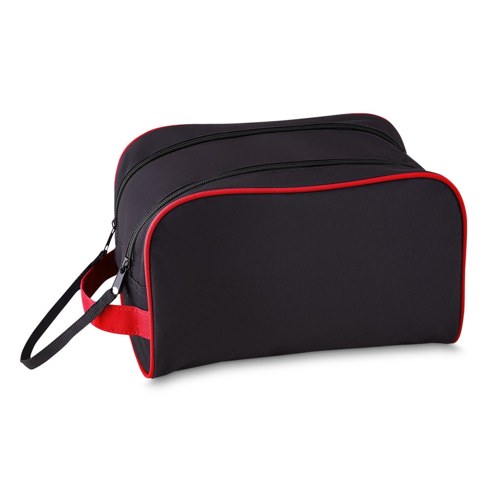 NECESSAIRE EM POLIESTER SPX-13983-PRE/VM NA COR PRETO