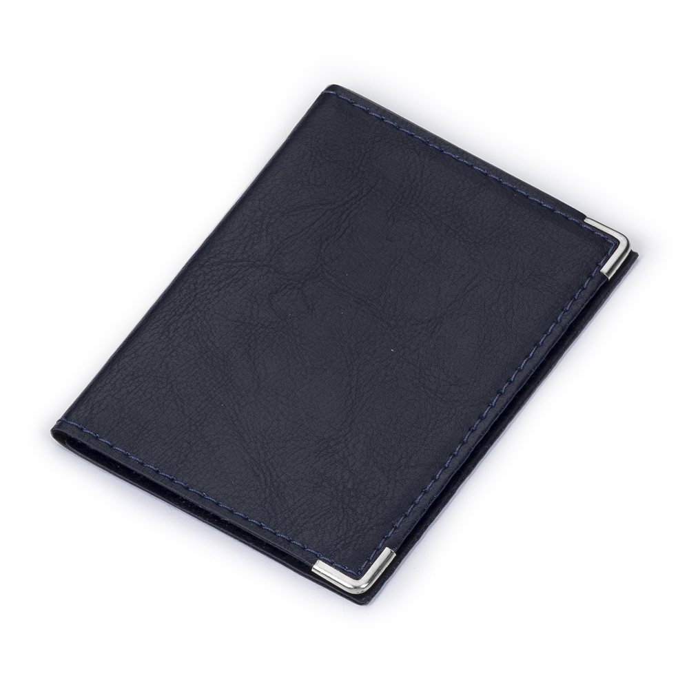 PORTA DOCUMENTO EM COURO SINTÉTICO SPX-12385CP-AZE NA COR AZUL