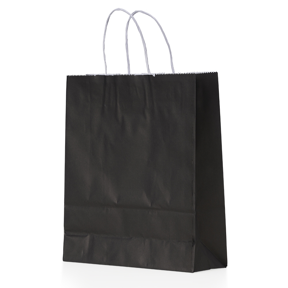 SACOLA KRAFT MÉDIA SPX-14752-PRE NA COR PRETO