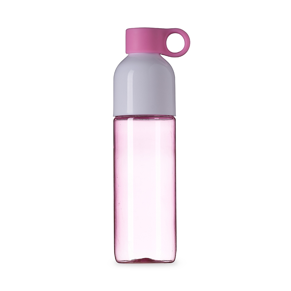 GARRAFA PLÁSTICA 700ML SPX-P@18512-ROS/BCO NA COR ROSA