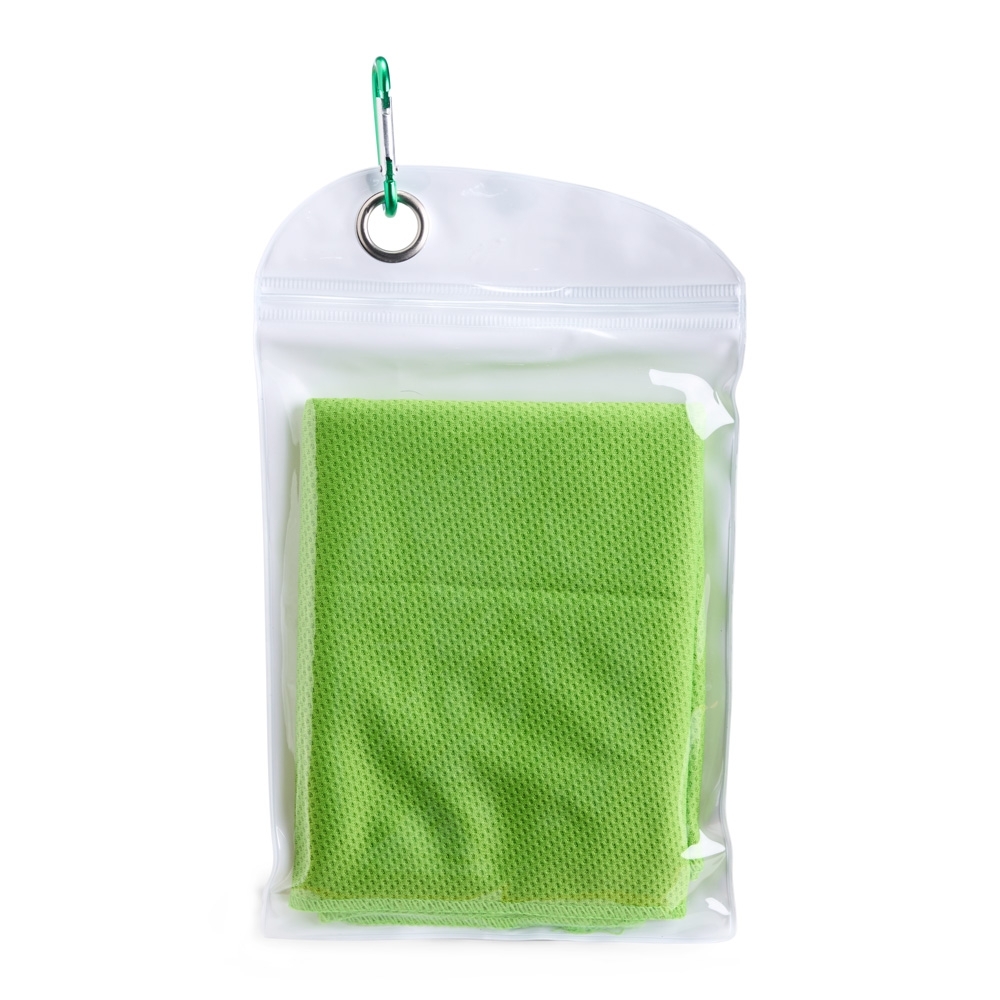 TOALHA ESPORTIVA REFRESCANTE DE ELASTANO SPX-08226-VD NA COR VERDE