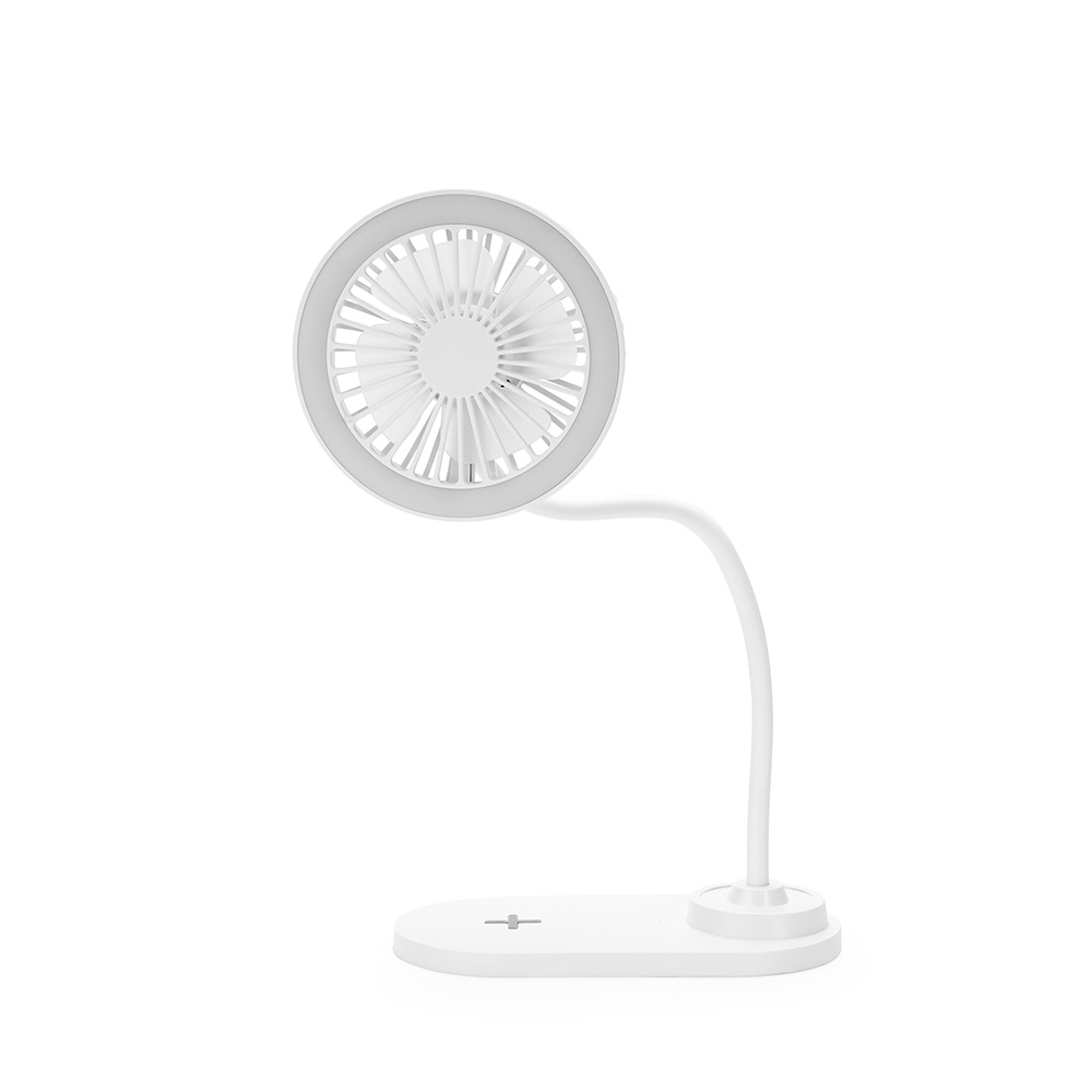 VENTILADOR COM LED E CARREGAMENTO VIA INDUÇÃO SPX-15235-BCO NA COR BRANCO