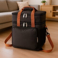 BOLSA TÉRMICA DUPLA 15L SPX-08287-PRE NA COR PRETO