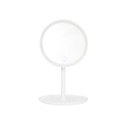 ESPELHO DE MESA PLÁSTICO COM LED SPX-18981-BCO NA COR BRANCO