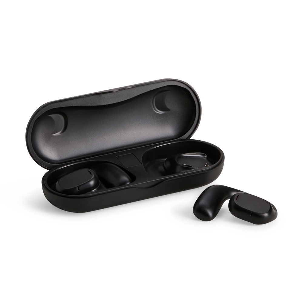 FONE DE OUVIDO BLUETOOTH COM CASE CARREGADOR SPX-09068-PRE NA COR PRETO
