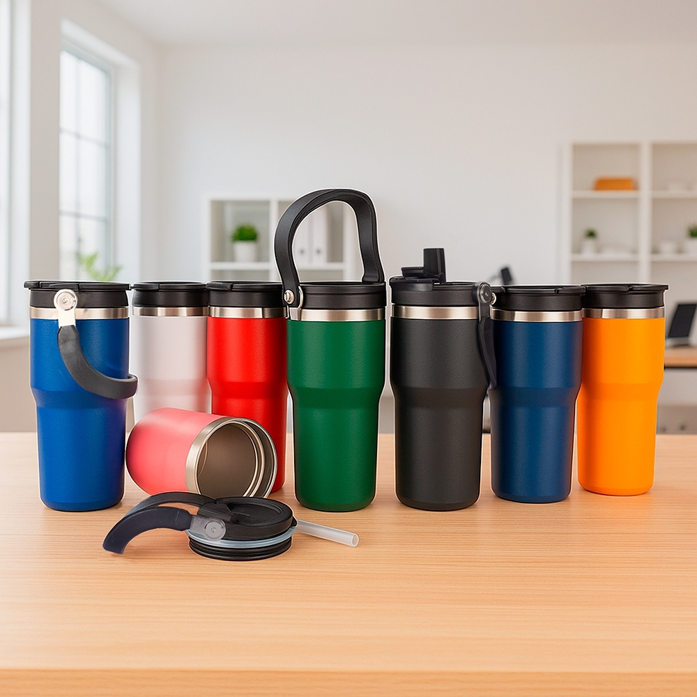 COPO TÉRMICO 600ML SPX-08340-AZE NA COR AZUL