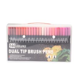 KIT CANETINHAS PONTA DUPLA 144 CORES  SPX-08332B-144-COL NA COR COLORIDO