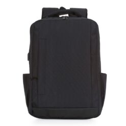 MOCHILA DE NYLON USB 21L SPX-03034-PRE/PRE NA COR PRETO