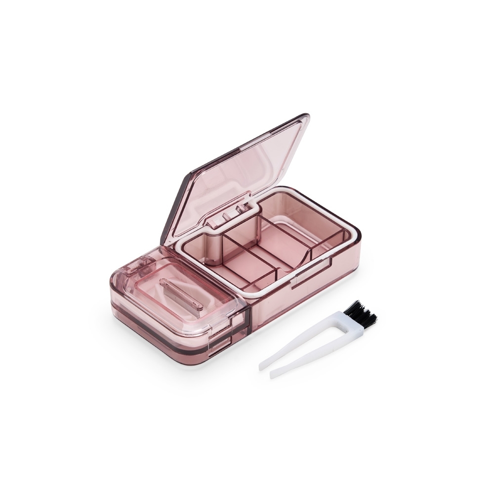 PORTA COMPRIMIDOS PLÁSTICO SPX-08281-ROS NA COR ROSA