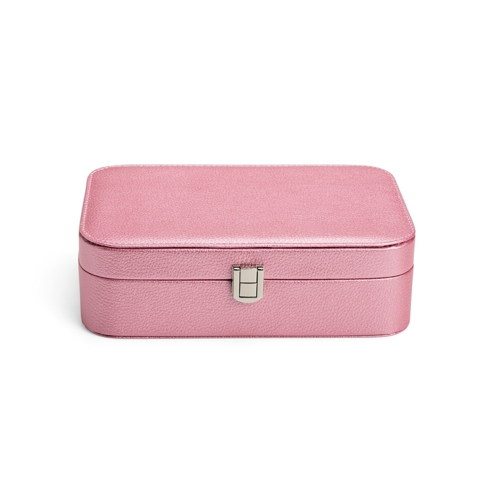 PORTA-JOIAS COM ESPELHO SPX-P@07489-RS2 NA COR ROSA